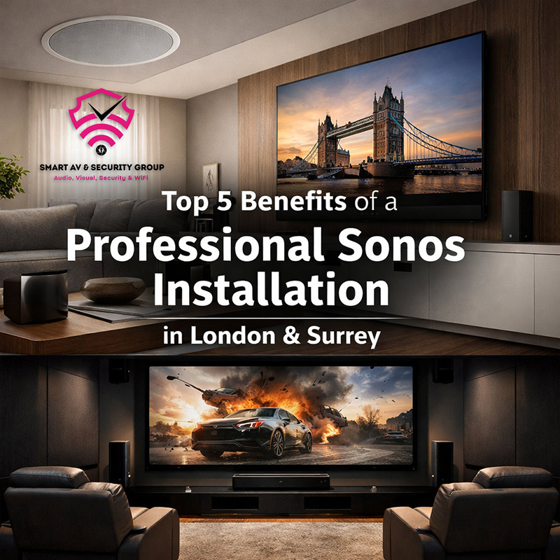 Top 5 Benefits of a Professional Sonos Installation in London & Surrey